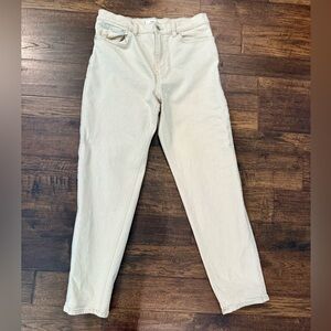 Mango “winter white” mom jeans